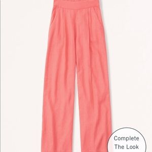 Abercrombie Pull On Wide Leg Linen Pants (XXSP)